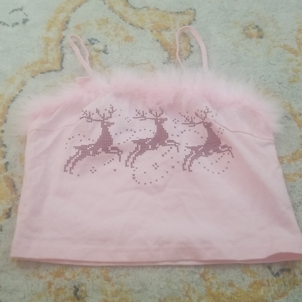 A sleeveless croptop